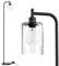 HANDSONIC Wohnzimmer Stehlampe mit Fußschalter LED - E27 Floor Lamp LED Stehlampe Wohnzimmer Vintage Schwarz Stehleuchte Industrielle Stehlampe Modern für Wohnzimmer Schlafzimmer Büro Studio Esszimmer