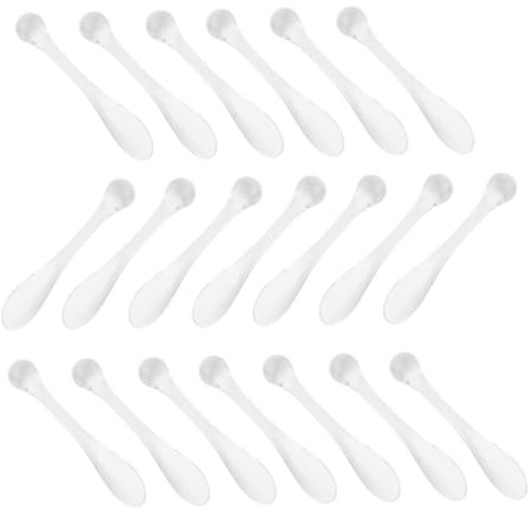 FOMIYES 20pezzi Cucchiaio Per Massaggio Oculare in Acrilico Strumento Per Maschera Applicatore Per Crema Cucchiaio Per Cosmetici Strumento Per