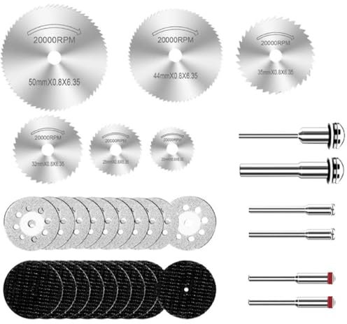 Discos de Corte,Discos De Corte De Metal,Juego De Discos De Corte,discos de amoladora angular para metal,Mini hojas de sierra circular para cortar madera, plástico, metal