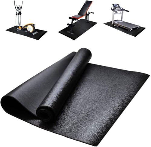 Tapis D’Exercice pour Appareils De Fitness, Tapis De Protection De Sol Antidérapant Résistant Aux Chocs pour Tapis Roulants, Cycles, Rameurs, Vélos Elliptiques D Autres, 190 * 75 * 0.4cm