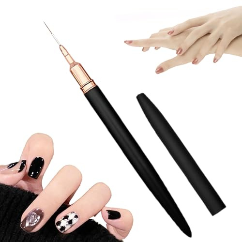 Pinceles para set - Herramientas de pintura para uñas polacas de gel, herramientas de pluma de textura | Juego de pinceles para diseño artístico pintado, serpiente para uñas fácil para crear diseños