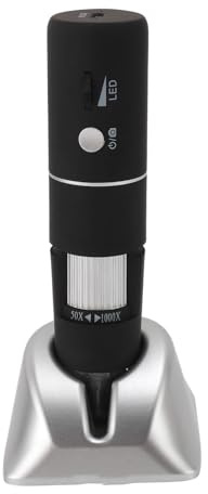 Denash Electron Microscope 1000x WiFi Image Resolution Image Resolution 1080p for Observation of Skin Plants
