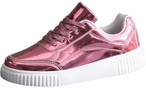 Allbestop Chaussures de Basket, Chaussures Orthopédiques Tennis Femme Sneaker Zéro-Drop Basket Running Randonnée Femme Marche Jogging, Chaussure de Sport Adaptées pour Tendinite Chaussure(Or Rose,39)