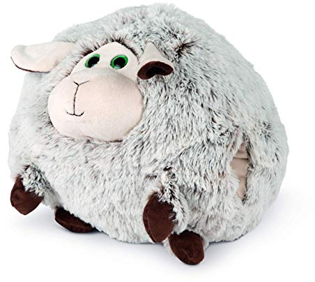 COZY NOXXIEZ Kuschelige Plüsch Kinder Handwärmer - Kuscheltier, Stofftier, Kopfkissen als Flauschiges Wärmekissen Plüschtier für Bett, Auto und Zuhause (Schaf)
