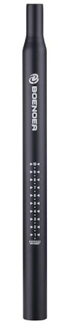 Boenoea Tige de Selle de vélo,Tige De Selle en Alliage d'aluminium Selle de vélo Tube 25,4 27,2 28,6 30,4 30,9 31,6 400mm pour la Plupart des vélos