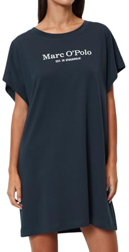 Marc O´Polo Robe Mix&Match T-Shirt de Nuit, Bleu Marine, XL Femme