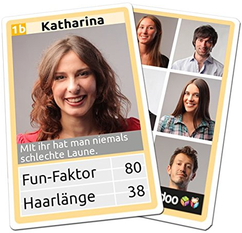 Luudoo Personalisiertes Quartett - mit ihren eigenen Bildern und Werten!