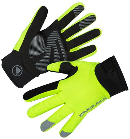 Endura Women's Strike Waterproof Gloves | Cycle to Work | Warm and Dry Handwarmers Gloves, Yellow, L