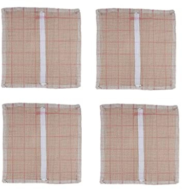 ZUHK 4 Pieces Blank Cross Stitch Sofa Cushion Cover,DIY Pillow Case Cushion Cover,Rug Canvas Making Fabric fit for Rug Making,Latch Hook Crafts,Pillows (43x43cm)