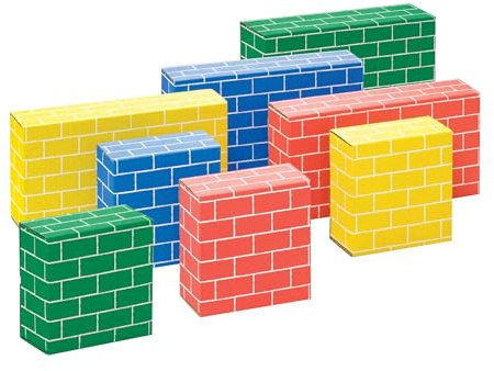 Bankers Box at Play Blocchi di Cartone per Bambini - 40 Confezioni di mattoncini impilabili Grandi e Medi - Certificati FSC - Giocattolo da Costruzione 100% riciclabile - età 3+