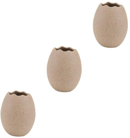 Amosfun 3St Hydroponische dekorative Vase blumenvasen vase Keramik Blumenvase Keramik Schale Snack-Schüssel Kleiner Pflanztopf Essensorganisator aus Keramik Eierschale zum Ordnen