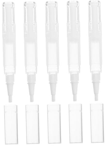 Healifty Nail Brush Pen Set Refillable Lip Gloss Tube Nail Polish Makeup Supply