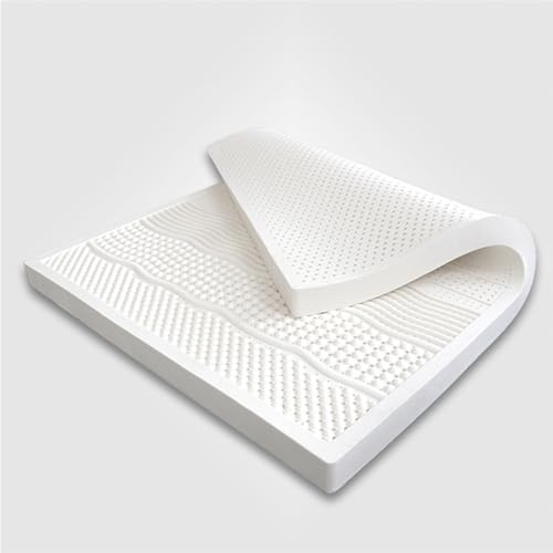 TFDRSEXVD Matelas en Latex 100% Naturel, Compression et sans déformation, Doux et Confortable, Matelas en Latex,1in,140x190cm(55x75in)