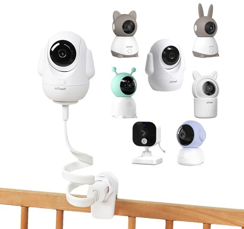 ieGeek Soporte Camara Vigilancia Bebe, Soporte Universal para vigilabebés, Apto para Cunas, Incluye Tornillo de 1/4 Pulgadas, Compatible con Baby 5, Baby 1T y la Mayoría de Monitor Bebes