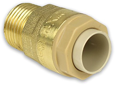 Messing Steckfitting für Kupferrohr Übergang mit Außengewinde [18mm - 1/2'']