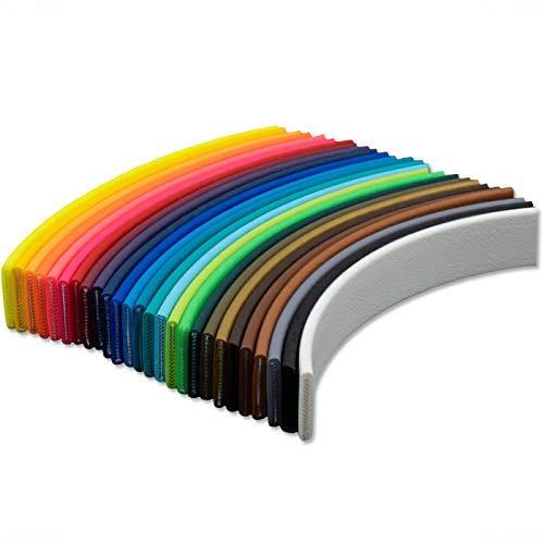 bio-leine Beta BioThane Meterware - 2,5mm dick I schmutz- und wasserabweisend - bis zu 30m lang I in Hellblau - 19 mm breit