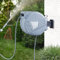 pro.tec Schlauchtrommel Amersfoort 10m + 1m Gartenschlauch Trommel Wand Schlauchaufroller Automatik flexibel Wasserschlauch Wandtrommel Grau