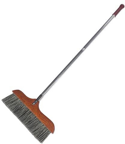 BCOATH Scopa con Manico Lungo Staccabile per Pavimenti Efficienza nella Pulizia di Ambienti e Uffici Resistente e Facile da Trasportare per Esterni e Superfici Interne