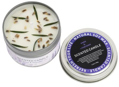 Bougies blanches pour nettoyage spirituel | Bougie parfumée à énergie positive de méditation | Bougies d'aromathérapie apaisantes et relaxantes pour espace de travail, chambre, salon, salle de yoga