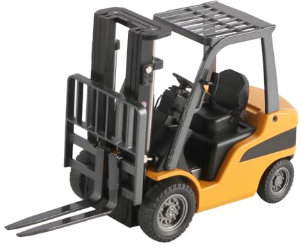 Laroal Modèle de chariot élévateur à fourche à l'échelle 1:50 Modèle de véhicule d'ingénierie de voiture en alliage