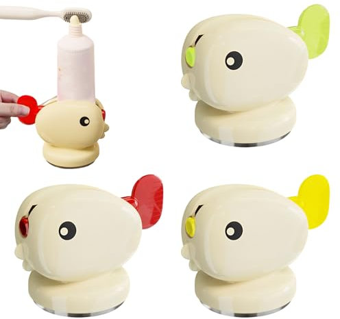 Bootoow Lot de 3 presse-tubes, presse-tube, presse-tube, enrouleur pour tous les tubes, distributeur de dentifrice, distributeur de dentifrice, distributeur de dentifrice, distributeur de dentifrice,