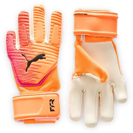 PUMA Unisex Future Match Negative Cut Goalkeeper Gloves, Heat Fire-Ravish AH25, 4