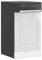 WKIEQACO Gabinetes y almacenamiento, armarios de cocina, panel para lavaplatos, color blanco brillante, 45 x 1,5 x 67 cm, madera de ingeniería
