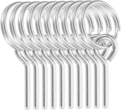 SEWACC 10 Pièces Connecteur de tente Accessoire de camping Accessoire camping Composants pôle guide chevilles broche de connexion de corde portable goupilles de tente Fer galvanisé Silver