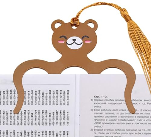 Fermapagine - Antiscivolo Decorativo Portatile,Fermaglio Portapagine per Aprire Libri - Per ricettari, quaderni, documenti, donne, uomini, bambini, lettori, casa, ufficio, scuola