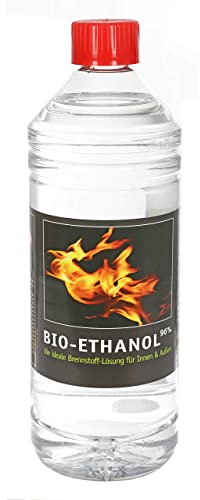 1L Bio Ethanol 96% Fuel Fireplace Alcohol for Wall Fireplace Residue-free Odourless