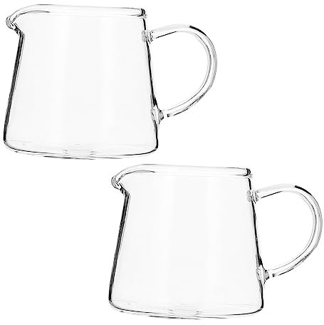 SHOWERORO 2pièces Tasses à Café Verre Transparent Lait Boissons Chaudes Ou Froides