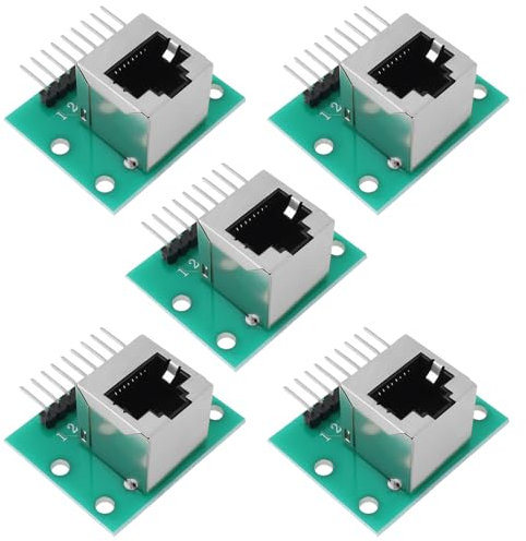 The Lord of the Tools 5 Pezzi Scheda Di Breakout Del Connettore RJ45 Da Scheda Di Test Adattatore Della Porta Di Rete A 8 Pin Per Il Sistema Di Rete Domestico O Ufficio Presa Verticale