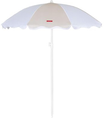 Flamingueo Grand Parasol, Plage, Piscine, Jardin Extérieur, Hauteur et Orientation Réglables, Protection UPF 50+, Polyester, Sac de Transport, 210 x 160 cm