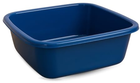 Parence.- Cuenca cuadrada 10L – Depósito de lavado de plástico resistente 34 cm | Cuenca multiusos para cocina