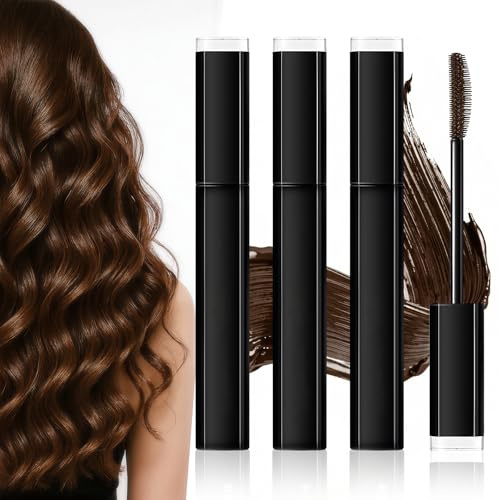 3 Mascara Capelli Bianchi Mascara Ritocco Ricrescita Capelli Marrone Copri Ricrescita Capelli Bianchi,Delicato E Non Irritante,Applicazione Precisa Del Colore,Colore Duraturo E Vibrante,Lavabile,15ml