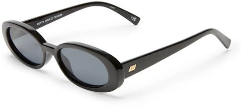 Le Specs Outta Love Sunglasses - Black, Oval, Unisex, Contemporary 90s Style
