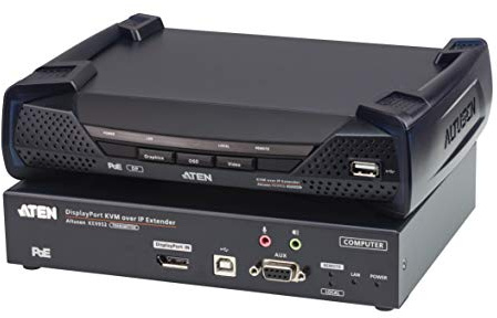 ATEN 4K DP KVM Over IP Extender W/POE, KE9952-AX (W/POE)