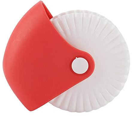 Mumusuki Máquina de Pasta Máquina de rizar la máquina de rizar la Rueda de Corte de la Rueda de Corte de la Pasta del Rodillo del Enrejado Manual de la Cocina de 2 Paquetes(10 x 9 x 4cm)