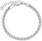 SILVEGO - TTT3000NHB - Fußkettchen für Damen aus 925er Silber Popcorn