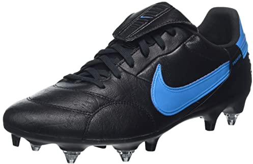 Nike Herren The Premier 3 SG-PRO Anti-Clog Traction Soccer Shoe, Black/Laser Blue, 41 EU