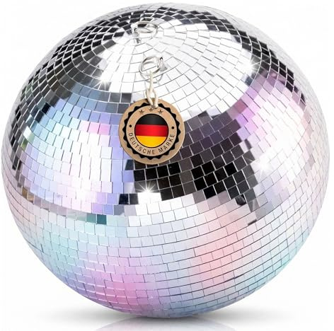 ETEC Professional Spiegelkugel 40cm - Disco Kugel Party Licht DJ Equipment für Lichteffekte und Partybeleuchtung