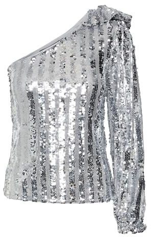 VERO MODA dam Vmefi One Shoulder Ls Top Jrs Långärmad blus
