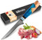 Damascus Fillet Knife, Professional Damascus Boning Knife I 14.5 cm Blade Made of 67 Layers of VG-10 Damascus Steel,Fish Knife for Home, Resturarant, Gift Box