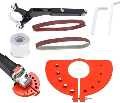 Kustimantu Afilador de brocas para amoladora angular,Afilador de brocas - Accesorio de molienda eléctrica Afilador de puntas de precisión,Herramienta amoladora multiusos portátil con soporte para