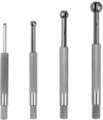 Fasizi Juego De 4 Calibres De Orificios De 3 a 13 Mm, Herramienta De Medición Con 4 Tamaños Para Medir Orificios, Agujeros Pequeños, Ranuras Y Surcos.
