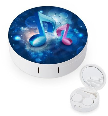 fkgvwo Contact Lens Case Color Notes Contact Lens Box Travel Kit Portable for Travel & Home