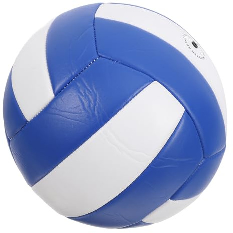 Abaodam Ballon de Volley-Ball Doux Taille 5 Bleu PVC Résistant pour Beach-Volley Volley-Ball en Salle Plein Air Équipement Sportif D’Entraînement et Compétition 1 Pièce