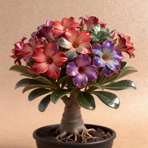 (OPVDJD) Adenium/ökenros-vinterhård flerårig/högt dekorativt värde/lätt att odla: försköna omgivnings-1 Rhizome-F