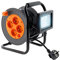 Enrouleur électrique 4 x 2P+T + projecteur LED 15m - Orange - Zenitech