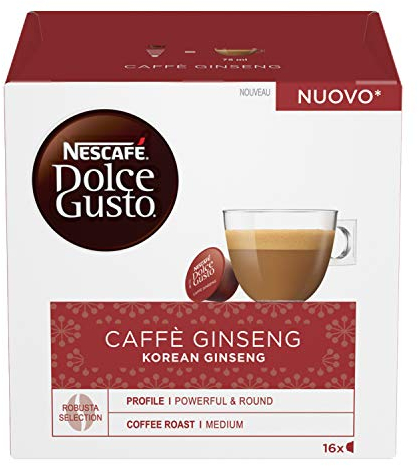 NESCAFÉ DOLCE GUSTO Caffè Ginseng, 6 Confezioni da 16 Capsule (96 Capsule Compatibili Nescafé Dolce Gusto)